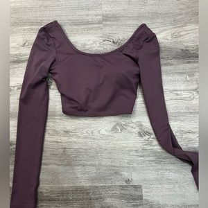 purple padded sports long sleeve in XS